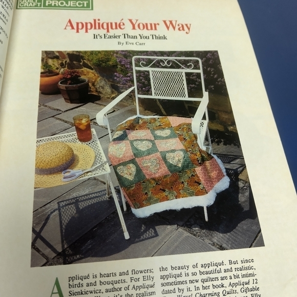 Vintage Quilt Craft Magazine October 1993 Quilting Quilt Patterns Moon Quilt - Picture 3 of 10